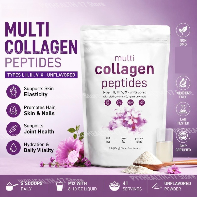 Vitamin C Powder - Мультиколлагеновый порошок с пептидами типов I,