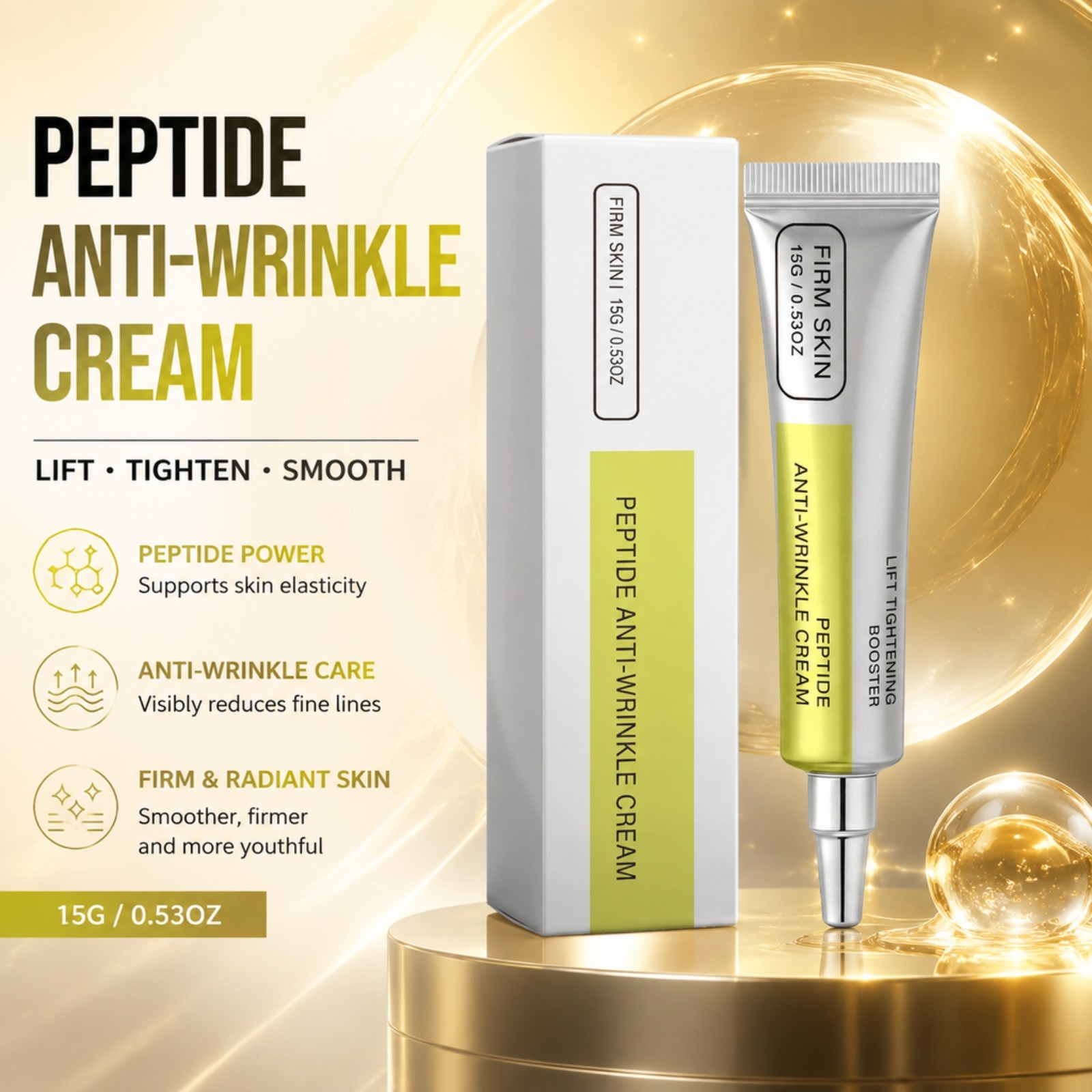 Пептидный крем для лица с рети – обзор и цена Skincare Skintific