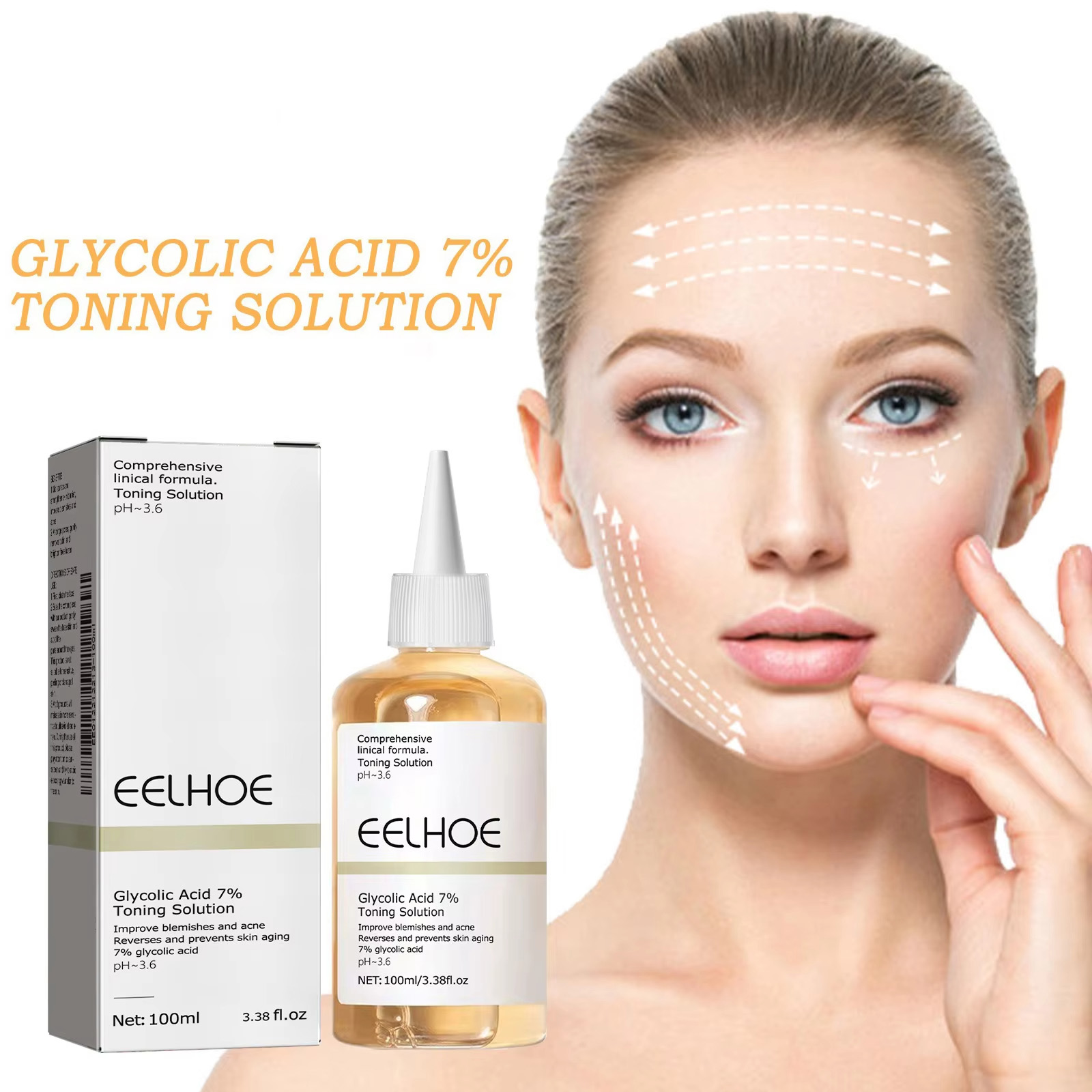 Тонизирующий раствор с гликоле – обзор и цена Skincare Skintific